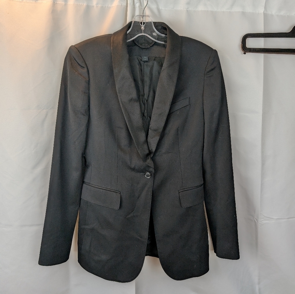 Burberry Prorsum black virgin wool blazer size 6 in EUC